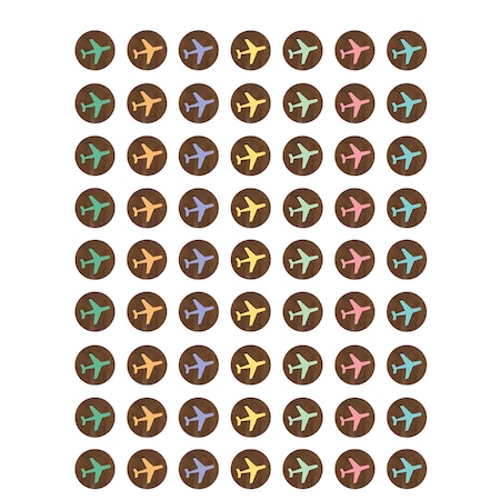 Teacher Created Resources Travel the Map Airplanes Mini Stickers, PK4536 TCR8563